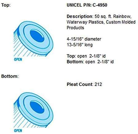 Unicel C-4950-4 Cartouche filtrante de rechange (lot de 4)
