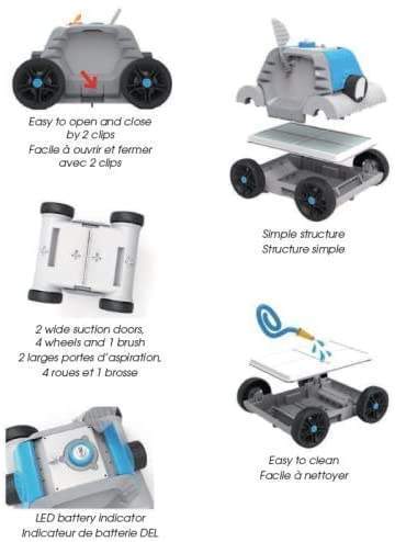 Olympic Robotic Pool Cleaner Wireless/Cordless Rechargable Elix ACM-853
