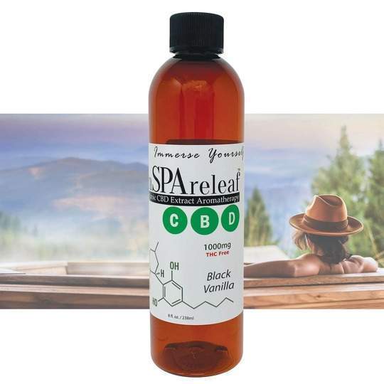 Organic CBD Extract Aromatherapy 8oz Liquid Black Vanilla 1