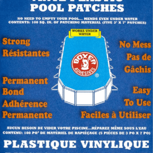 Patch de piscine en plastique vinyle Peel & Stick
